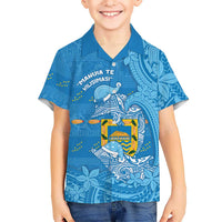Tuvalu Christmas Family Matching Puletasi and Hawaiian Shirt Dolphins Santa Xmas Tribal Waves - Polynesian Pride