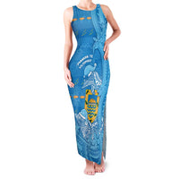 Tuvalu Christmas Family Matching Tank Maxi Dress and Hawaiian Shirt Dolphins Santa Xmas Tribal Waves - Polynesian Pride