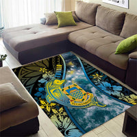 Tuvalu Area Rug Dolphin On The Waves