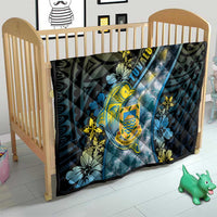 Tuvalu Quilt Dolphin On The Waves