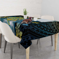 Tuvalu Tablecloth Dolphin On The Waves