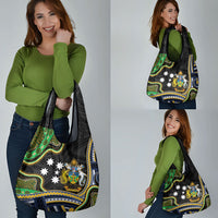 South Sea Islanders And Solomon Islands Grocery Bag Solomons Coat Of Arms And Southern Cross DT05 - Polynesian Pride