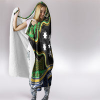 South Sea Islanders And Solomon Islands Hooded Blanket Solomons Coat Of Arms And Southern Cross DT05 - Polynesian Pride