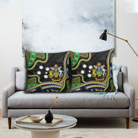 South Sea Islanders And Solomon Islands Pillow Cover Solomons Coat Of Arms And Southern Cross DT05 - Polynesian Pride