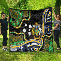 South Sea Islanders And Solomon Islands Quilt Solomons Coat Of Arms And Southern Cross DT05 - Polynesian Pride