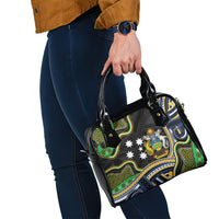 South Sea Islanders And Solomon Islands Shoulder Handbag Solomons Coat Of Arms And Southern Cross DT05 - Polynesian Pride