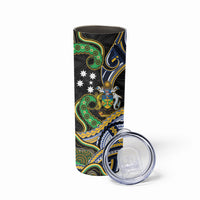 South Sea Islanders And Solomon Islands Skinny Tumbler Solomons Coat Of Arms And Southern Cross DT05 - Polynesian Pride