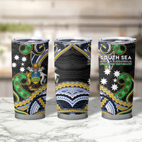 South Sea Islanders And Solomon Islands Tumbler Cup Solomons Coat Of Arms And Southern Cross DT05 - Polynesian Pride