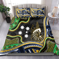 South Sea Islanders And New Caledonia Bedding Set Nautilus Shell Southern Cross Tribal Pattern DT05 - Polynesian Pride