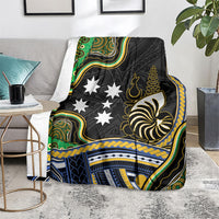 South Sea Islanders And New Caledonia Blanket Nautilus Shell Southern Cross Tribal Pattern DT05 - Polynesian Pride
