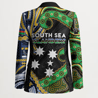 South Sea Islanders And New Caledonia Blazer Nautilus Shell Southern Cross Tribal Pattern DT05 - Polynesian Pride