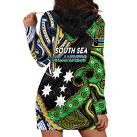 South Sea Islanders And New Caledonia Hoodie Dress Nautilus Shell Southern Cross Tribal Pattern DT05 - Polynesian Pride
