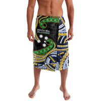 South Sea Islanders And New Caledonia Lavalava Nautilus Shell Southern Cross Tribal Pattern DT05 Black - Polynesian Pride