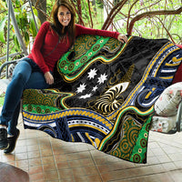 South Sea Islanders And New Caledonia Quilt Nautilus Shell Southern Cross Tribal Pattern DT05 - Polynesian Pride