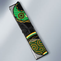South Sea Islanders And Vanuatu Auto Sun Shade Boar Tusk Warrior Southern Tribal Pattern DT05 - Polynesian Pride