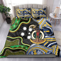 South Sea Islanders And Vanuatu Bedding Set Boar Tusk Warrior Southern Tribal Pattern DT05 - Polynesian Pride
