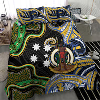 South Sea Islanders And Vanuatu Bedding Set Boar Tusk Warrior Southern Tribal Pattern DT05 - Polynesian Pride