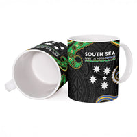 South Sea Islanders And Vanuatu Ceramic Mug Boar Tusk Warrior Southern Tribal Pattern DT05 - Polynesian Pride