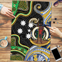 South Sea Islanders And Vanuatu Puzzle Boar Tusk Warrior Southern Tribal Pattern DT05 Black - Polynesian Pride