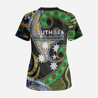 South Sea Islanders And Vanuatu Scrub Top Boar Tusk Warrior Southern Tribal Pattern DT05 - Polynesian Pride