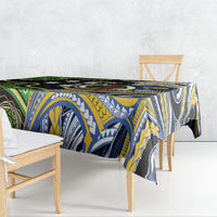 South Sea Islanders And Vanuatu Tablecloth Boar Tusk Warrior Southern Tribal Pattern DT05 - Polynesian Pride