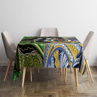 South Sea Islanders And Vanuatu Tablecloth Boar Tusk Warrior Southern Tribal Pattern DT05 - Polynesian Pride