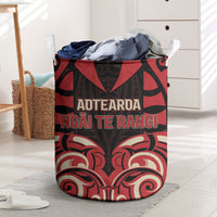 Aotearoa Ngai Te Rangi Laundry Basket New Zealand Traditional Maori Pattern DT05 Red - Polynesian Pride