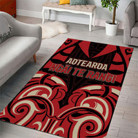 Aotearoa Ngai Te Rangi Area Rug New Zealand Traditional Maori Pattern DT05 - Polynesian Pride
