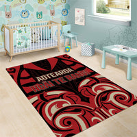 Aotearoa Ngai Te Rangi Area Rug New Zealand Traditional Maori Pattern DT05 - Polynesian Pride