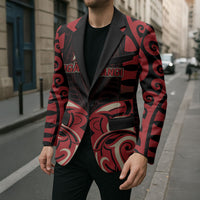 Custom Aotearoa Ngai Te Rangi Blazer New Zealand Traditional Maori Pattern DT05 - Polynesian Pride