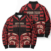 Custom Aotearoa Ngai Te Rangi Bomber Puffer Jacket New Zealand Traditional Maori Pattern DT05 - Polynesian Pride