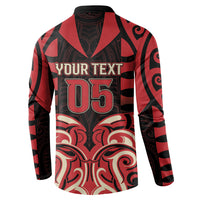 Custom Aotearoa Ngai Te Rangi Button Sweatshirt New Zealand Traditional Maori Pattern DT05 - Polynesian Pride