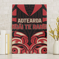 Aotearoa Ngai Te Rangi Canvas Wall Art New Zealand Traditional Maori Pattern DT05 Without Frame Red - Polynesian Pride