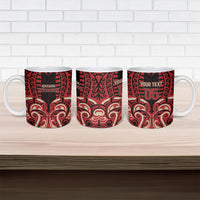 Custom Aotearoa Ngai Te Rangi Ceramic Mug New Zealand Traditional Maori Pattern DT05 - Polynesian Pride