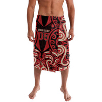 Custom Aotearoa Ngai Te Rangi Lavalava New Zealand Traditional Maori Pattern DT05 Red - Polynesian Pride