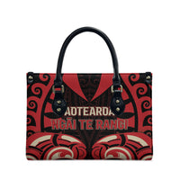 Aotearoa Ngai Te Rangi Leather Bag New Zealand Traditional Maori Pattern DT05 - Polynesian Pride