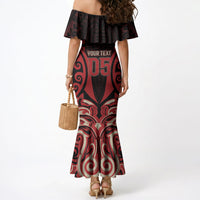 Custom Aotearoa Ngai Te Rangi Mermaid Dress New Zealand Traditional Maori Pattern DT05 - Polynesian Pride