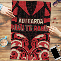 Aotearoa Ngai Te Rangi Puzzle New Zealand Traditional Maori Pattern DT05 Red - Polynesian Pride