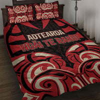 Aotearoa Ngai Te Rangi Quilt Bed Set New Zealand Traditional Maori Pattern DT05 Red - Polynesian Pride