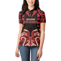 Custom Aotearoa Ngai Te Rangi Women Polo Shirt New Zealand Traditional Maori Pattern DT05 - Polynesian Pride
