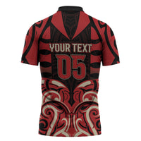 Custom Aotearoa Ngai Te Rangi Zipper Polo Shirt New Zealand Traditional Maori Pattern DT05 - Polynesian Pride