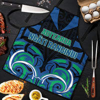 Aotearoa Ngati Ranginui Apron New Zealand Traditional Maori Pattern DT05 Navy - Polynesian Pride