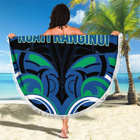 Aotearoa Ngati Ranginui Beach Blanket New Zealand Traditional Maori Pattern DT05 - Polynesian Pride
