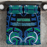 Aotearoa Ngati Ranginui Bedding Set New Zealand Traditional Maori Pattern DT05 Navy - Polynesian Pride