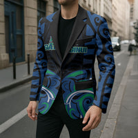 Custom Aotearoa Ngati Ranginui Blazer New Zealand Traditional Maori Pattern DT05 - Polynesian Pride