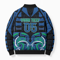 Custom Aotearoa Ngati Ranginui Bomber Puffer Jacket New Zealand Traditional Maori Pattern DT05 - Polynesian Pride