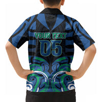 Custom Aotearoa Ngati Ranginui Kid Hawaiian Shirt New Zealand Traditional Maori Pattern DT05 - Polynesian Pride