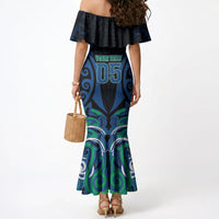 Custom Aotearoa Ngati Ranginui Mermaid Dress New Zealand Traditional Maori Pattern DT05 - Polynesian Pride