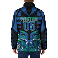 Custom Aotearoa Ngati Ranginui Padded Jacket New Zealand Traditional Maori Pattern DT05 - Polynesian Pride
