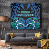 Aotearoa Ngati Ranginui Tapestry New Zealand Traditional Maori Pattern DT05 Navy - Polynesian Pride